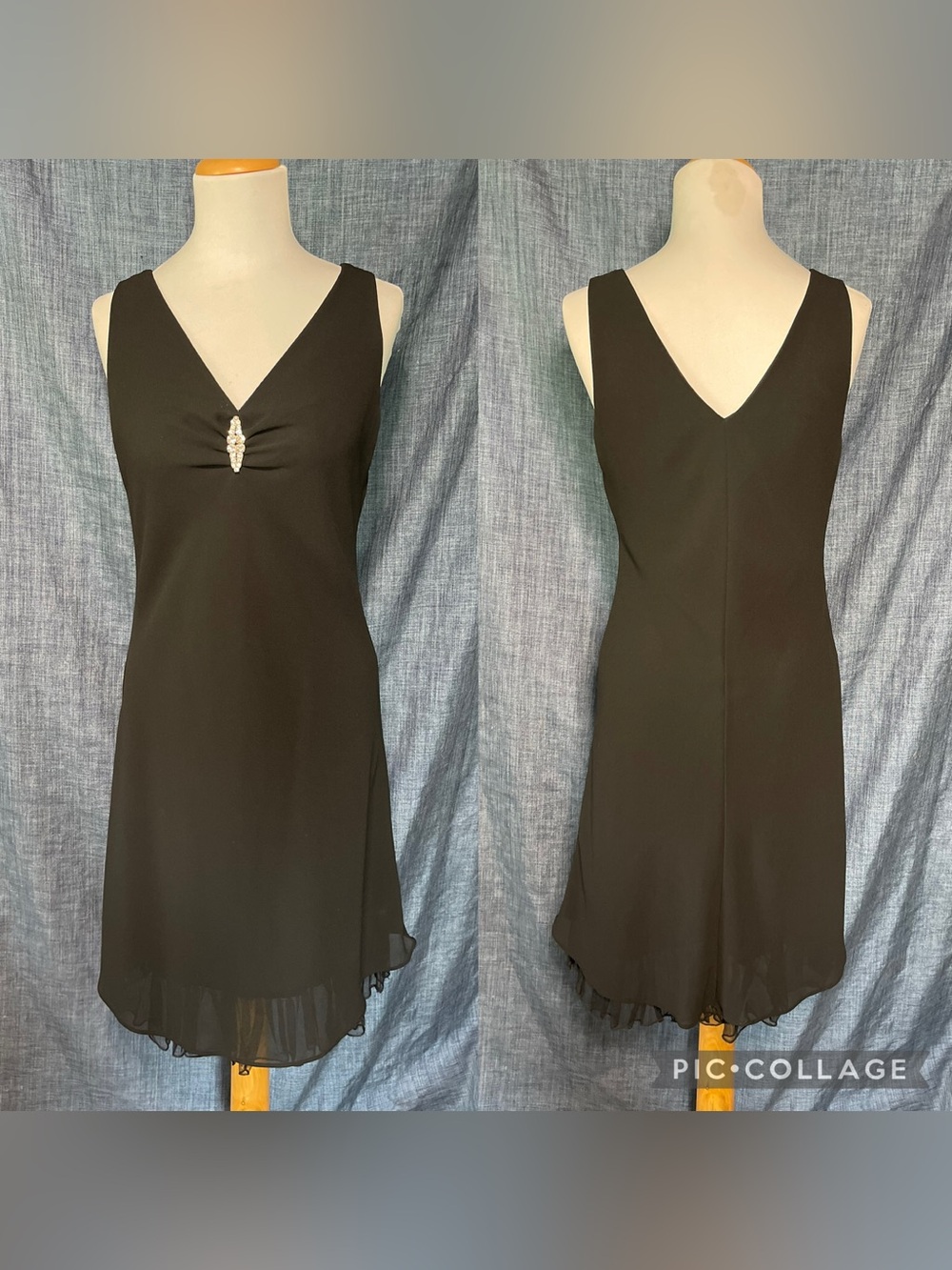 Jump Black Satin-Look Dress with Subtle Sheen